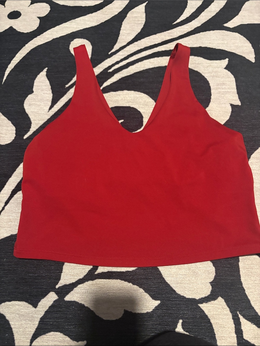 all in motion Red V-Neck Sports Bra